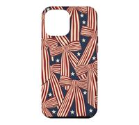 Carcasa para iPhone 12 Pro MAX Cinta de Coqueta estética Azul Rojo Blanco Arco Bandera Americana