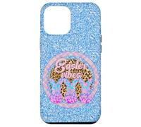 Carcasa para iPhone 12 Pro MAX Círculo a Cuadros con diseño de Leopardo con diseño de Tres Conejos de Easter Vibes