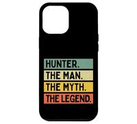 Carcasa para iPhone 12 Pro MAX Cita Personalizada Divertida de Hunter The Man The Myth The Legend
