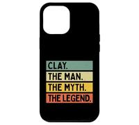Carcasa para iPhone 12 Pro MAX Clay The Man The Myth The Legend - Cita Personalizada Divertida