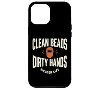 Carcasa para iPhone 12 Pro MAX Clean Beads Dirty Hands Welder Life Diseño Soldador
