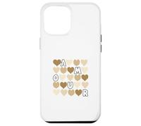 Carcasa para iPhone 12 Pro MAX Color Bronceado deletrea el Amor Tan Graphic
