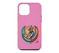 Carcasa para iPhone 12 Pro MAX Colorida mitología egipcia Antigua, alas de la Diosa ISIS