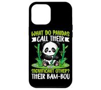 Carcasa para iPhone 12 Pro MAX ¿Cómo Llaman los Pandas a su Otro significativo? Su Bam-BOU
