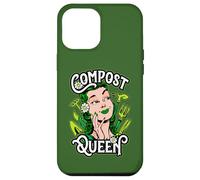 Carcasa para iPhone 12 Pro MAX Compost Queen Herramientas de jardinería Vintage Pop Art Gardener Girl