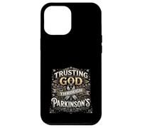 Carcasa para iPhone 12 Pro MAX Confiar en Dios a través de la Conciencia de Parkinson Christian