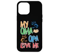 Carcasa para iPhone 12 Pro MAX Convertirse en Abuelo y Abuela - Mis Abuelos me Quieren