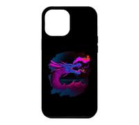 Carcasa para iPhone 12 Pro MAX Cool Artistic Dragón Respirando Fuego Mágico Dragones Míticos