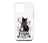 Carcasa para iPhone 12 Pro MAX Coqueta de Gato Negro Feline Fright Night para Halloween