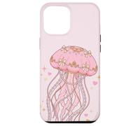 Carcasa para iPhone 12 Pro MAX Coquette Jellyfish Pink Bow Pearls Soft Girl Aesthetic