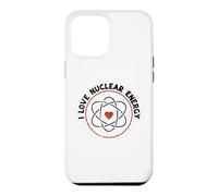 Carcasa para iPhone 12 Pro MAX Corazón de molécula de Signo atómico - Amo a los Maestros de energía Nuclear