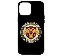 Carcasa para iPhone 12 Pro MAX Corazón Ortodoxo Alma Bizantina Cristiano Águila Bizancio
