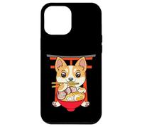 Carcasa para iPhone 12 Pro MAX Corgi-Dog - Cuenco de Sopa de Fideos Ramen Pho Japón Kawaii