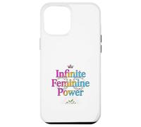 Carcasa para iPhone 12 Pro MAX Corona de Poder Femenino Infinito tipografía Floral