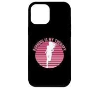 Carcasa para iPhone 12 Pro MAX Correr es mi Terapia Girl Runner Jogger Cardio Retro Sunset