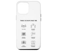 Carcasa para iPhone 12 Pro MAX Cosas Que Hago en mi Tiempo Libre - Amante del ajedrez