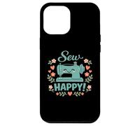 Carcasa para iPhone 12 Pro MAX Coser Happy Cute máquina de Coser Corazones Florales