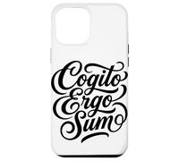 Carcasa para iPhone 12 Pro MAX Cotización de Pensador filósofo Latino de Cogito Ergo Sum