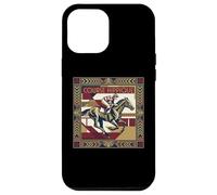 Carcasa para iPhone 12 Pro MAX Course Hippique Art Deco Horse Racing Jockey