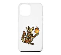 Carcasa para iPhone 12 Pro MAX Coyote roba Fuego Leyenda nativa Americana