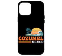 Carcasa para iPhone 12 Pro MAX Cozumel México Vintage Sunset Island
