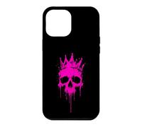 Carcasa para iPhone 12 Pro MAX Cráneo Rosa Coronado Reina Punk Estética Graffiti Art Lover