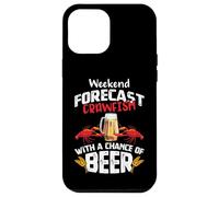 Carcasa para iPhone 12 Pro MAX Crawfish with a Chance of Beer Weekend Forecast Seafood Boil
