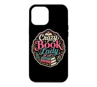 Carcasa para iPhone 12 Pro MAX Crazy Book Lady Reader Bibliotecaria Novela Bookish Humor