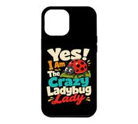 Carcasa para iPhone 12 Pro MAX Crazy Ladybug Lady Gardener Humor de Insectos