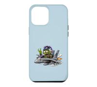 Carcasa para iPhone 12 Pro MAX Crazy Monster Fighter Piloto Jet Cartoon Aviación Arte