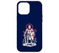 Carcasa para iPhone 12 Pro MAX Cruzada Caballero Medieval Inglaterra Inglés San Jorge Histórico