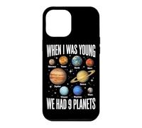 Carcasa para iPhone 12 Pro MAX Cuando era Joven, teníamos 9 Planetas Sistema Solar Galaxy Space