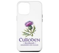 Carcasa para iPhone 12 Pro MAX Culloden Scotland Recuerda y honra el Cardo Acuarela