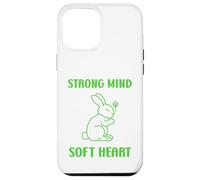Carcasa para iPhone 12 Pro MAX Cute Animal Quote Strong Mind Soft Heart Mental Health