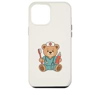 Carcasa para iPhone 12 Pro MAX Cute Dental Nurse Teddy Bear Student Dentist Office Staff