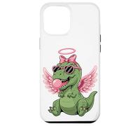 Carcasa para iPhone 12 Pro MAX Cute Dinosaur Angel Valentine's Day Gum Love