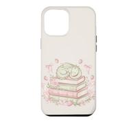 Carcasa para iPhone 12 Pro MAX Cute Dragon Books Fantasía Lectura Pastel Book Lover
