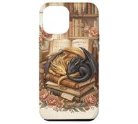 Carcasa para iPhone 12 Pro MAX Cute Dragon Wings Book Lover Librarian Fantasy Bookish