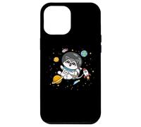 Carcasa para iPhone 12 Pro MAX Cute Funny Kawaii Cartoon Kids Astronaut Space Raccoon Lover