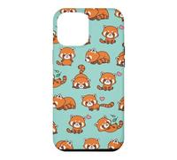 Carcasa para iPhone 12 Pro MAX Cute Funny Kawaii Womens Girls Kids Red Panda Lover Pattern