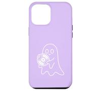 Carcasa para iPhone 12 Pro MAX Cute Ghost Holding Vinyl Record Music Graphic - Lila