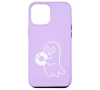 Carcasa para iPhone 12 Pro MAX Cute Ghost Holding Vinyl Record Music Graphic - Lila