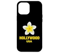 Carcasa para iPhone 12 Pro MAX Cute Hollywood USA Tropical Yellow Frangipani Aesthetic Art
