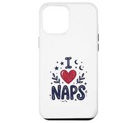 Carcasa para iPhone 12 Pro MAX Cute I Heart Naps Design for Moms, Sleepy Girl Funny Mom