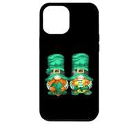 Carcasa para iPhone 12 Pro MAX Cute Shamrock and Horseshoe For St. Patricks Day GNOME Funny