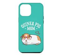 Carcasa para iPhone 12 Pro MAX Cute Womens Girls Red Glasses Guinea Pig Mom Lover