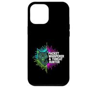 Carcasa para iPhone 12 Pro MAX Cybersecurity Threat Hunter Packet Whisperer Wolf