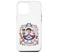 Carcasa para iPhone 12 Pro MAX Dabbing Vestido de Bandera de niña de Corea del Sur Mugunghwa Pride Heritage