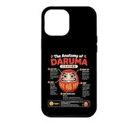 Carcasa para iPhone 12 Pro MAX Daruma Doll anatomía Japonesa Buena Suerte ilustración artística