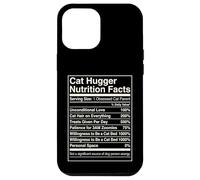 Carcasa para iPhone 12 Pro MAX Datos nutricionales de Cat Hugger Funny Feline Lover Owner